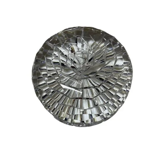 Winter Rose Japanese Crystal Handcrafted Paperweight‎ Leo Designs Vintage